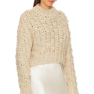x Bridget Jolene Knit Sweater in Oatmeal
Lovers and Friends Size S